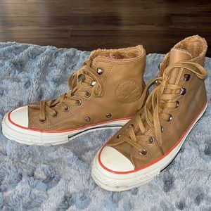High Stop Fur Lined Converse